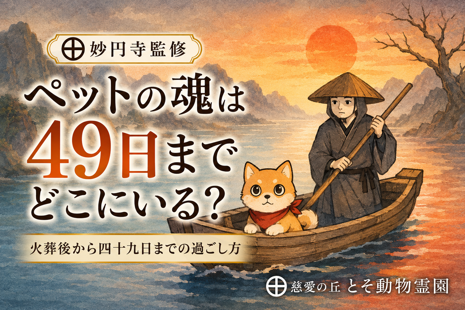 ㊉ ペットの魂は49日までどこにいるの？〜死・火葬・49日…その間にするべきこと〜